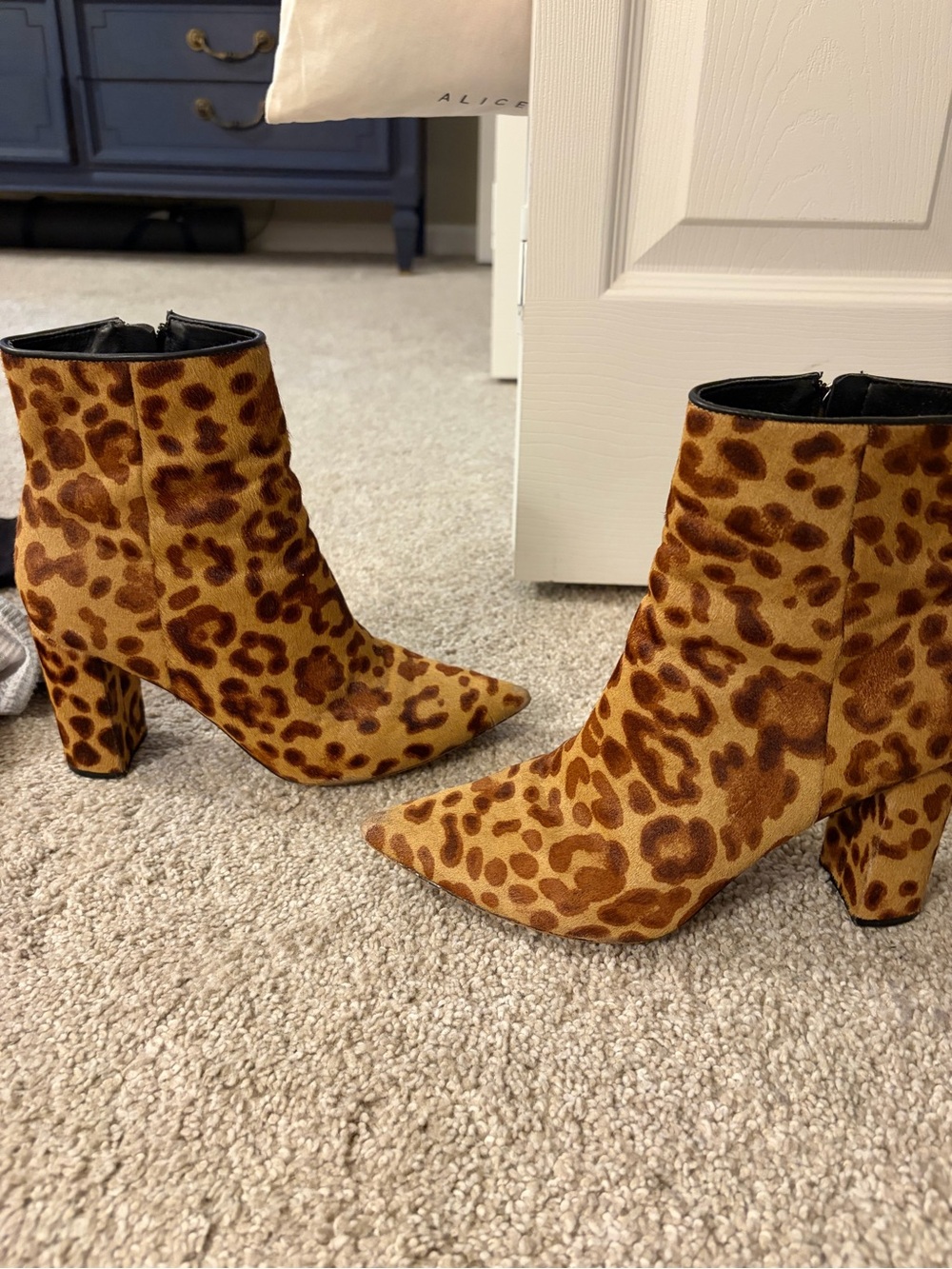 Marc Fisher Leopard Booties